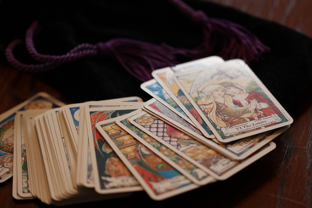 Tarot Cards on a Table